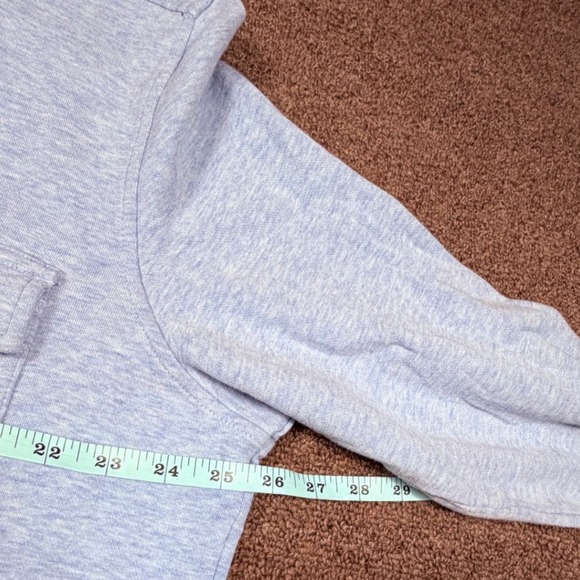 LL Bean Mens Washed Cotton Double Knit Chamois Shirt Long Sleeve Blue XL - Picture 7 of 9